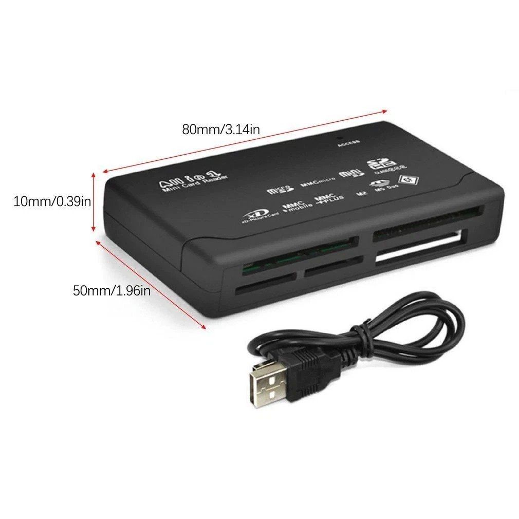 Lettori di schede: Kartenleser  ALL IN ONE Speicherkarten USB CF/SD/xD/MS/SDHC – Nuovo (secondo la descrizione) da Kirchdorf AG venduto da Restposten110 7