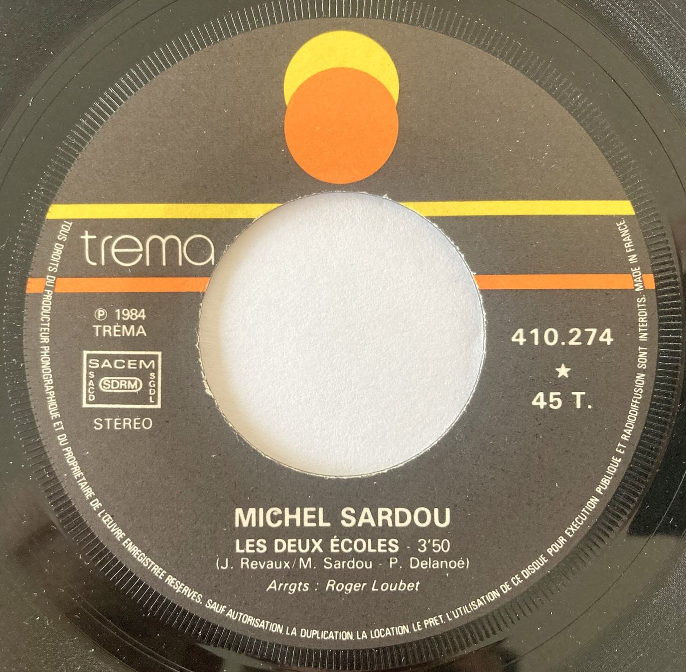 Dischi in vinile: MICHEL SARDOU - LES DEUX ECOLES – Usato da Bottens venduto da hotter-than-hell 2
