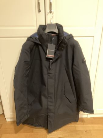 Tommy Hilfiger Parka Tech Hooded blau Groesse M neu