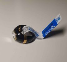 Bague Aurélie Bidermann “Diana” bakelite noire et or jaune