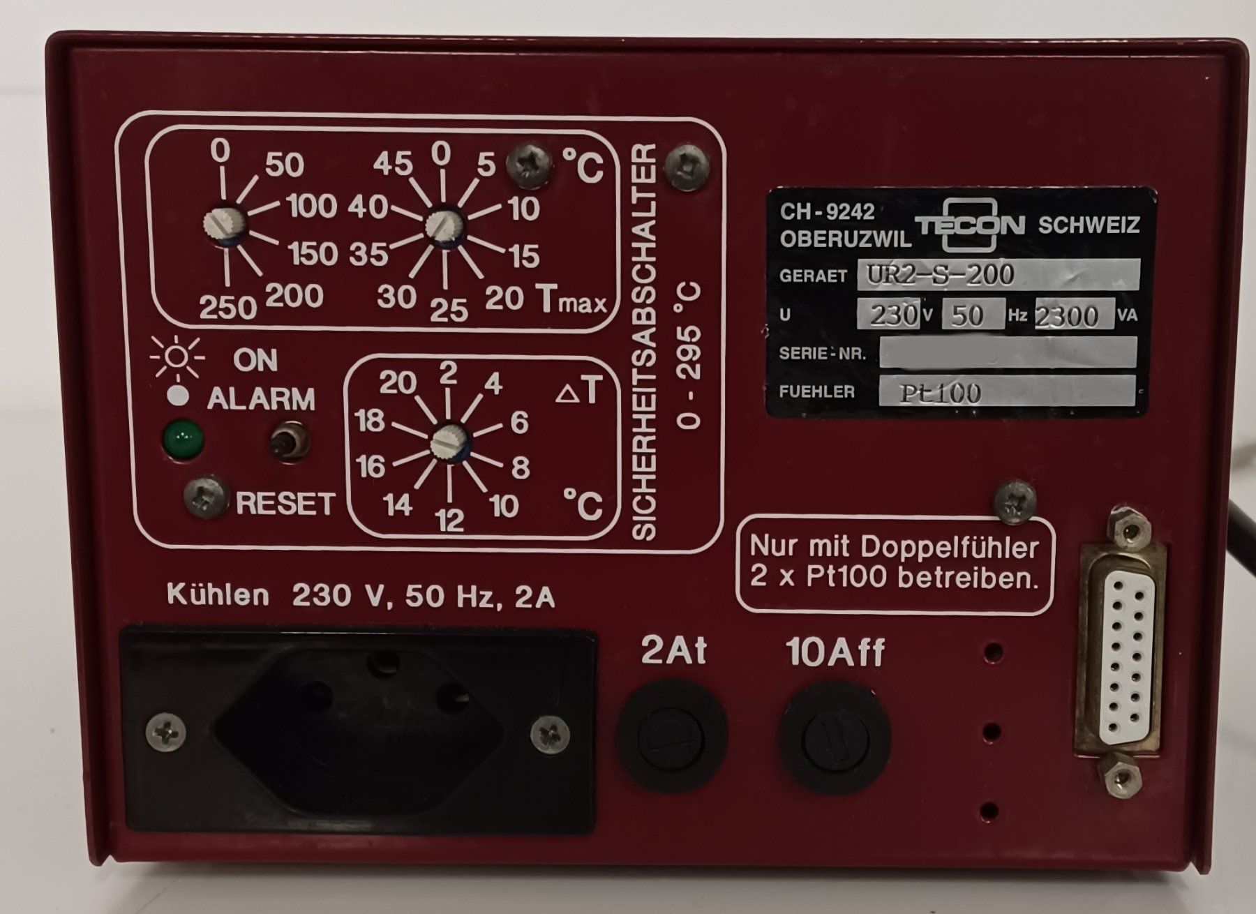 Accessori da laboratorio: Tecon UR2-S-200 – Usato da Niederdorf venduto da LeptonAG_Labor 3