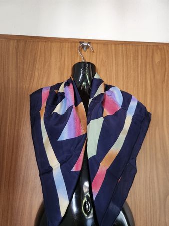 Foulard Loredano imprimé multicolore soie 