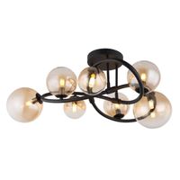 Deckenleuchte, LED, Glas, 62 cm Ø
