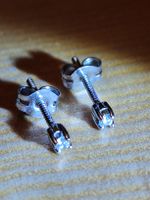 Diamant Ohrstecker 18K Weissgold (punziert 750) ca. 0.2 ct.