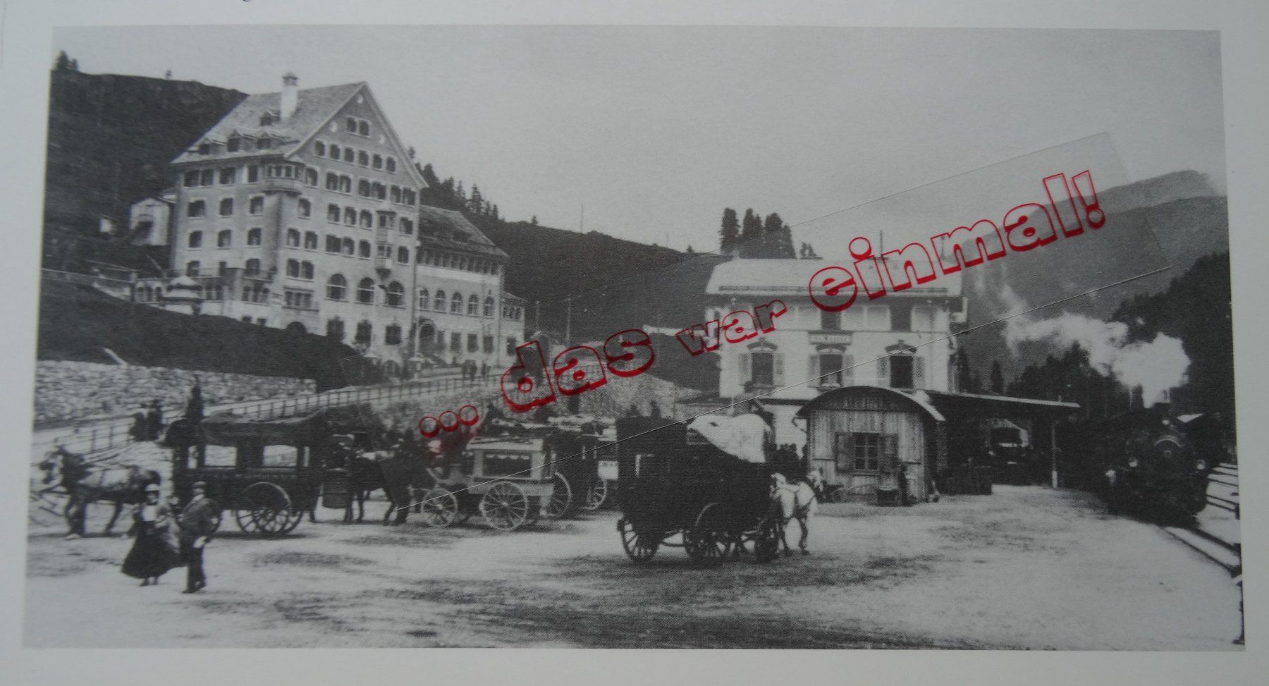 Ansichtskarten: Graubünden St. Moritz Bahnhof anno dazumal – Gebraucht aus Safnern von Wstussi