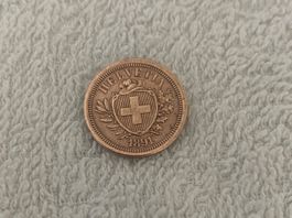 1 centime/Rappen 1891 BR