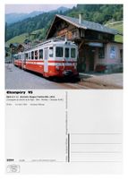 Champéry Val d'Illiez Monthey Bahnhof Bahn AOMC BDeh 4/4 12