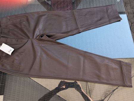 Pantalons imitation cuir marron C&A taille 42 neuf