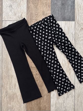 H&M ZARA 🖤 1x legging flare: noir ou fleurs 104 (prix/unit)