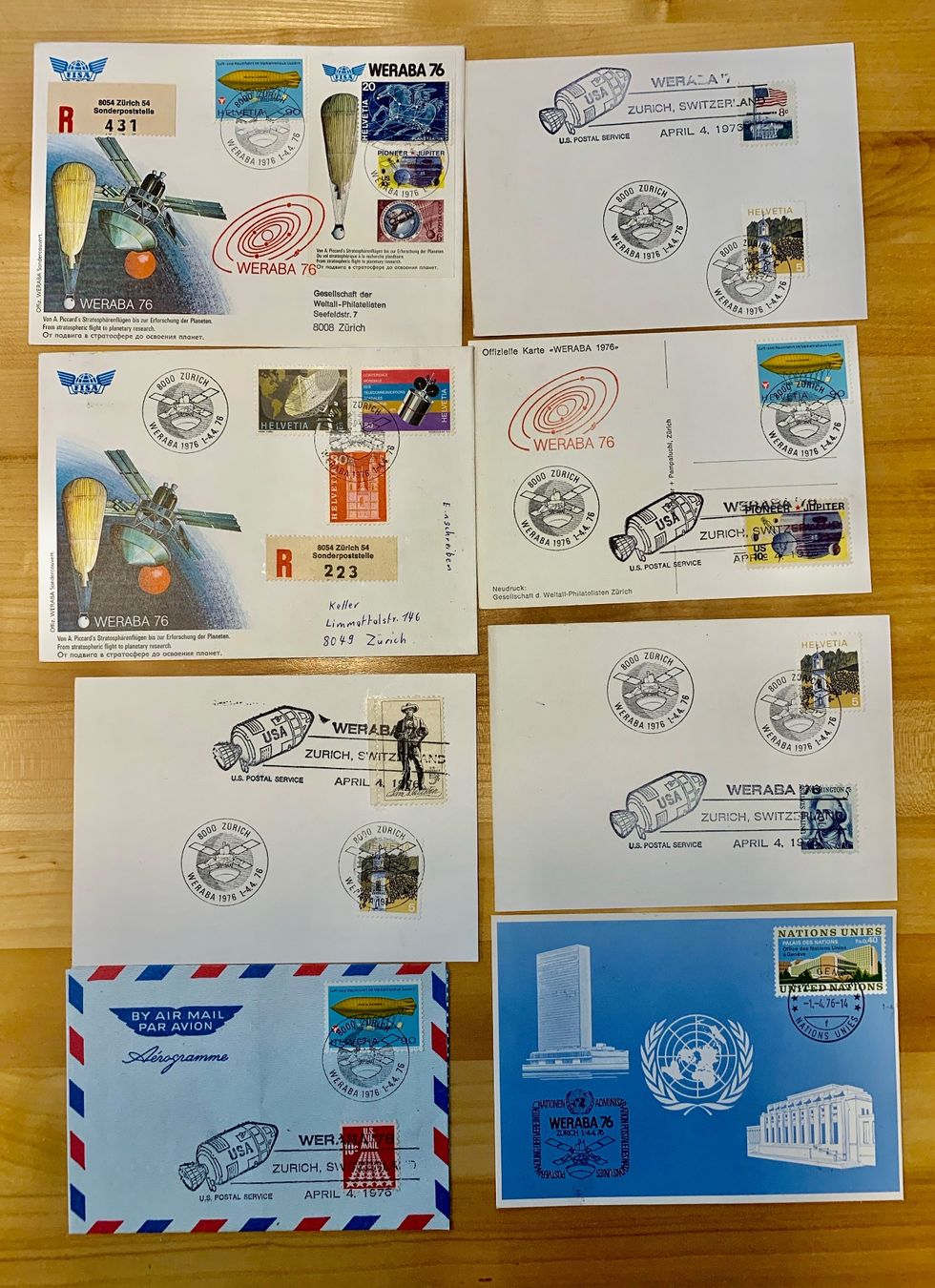 Tutti i francobolli: Briefmarken Wereba 1976 – Usato da Zürich venduto da ruedigg