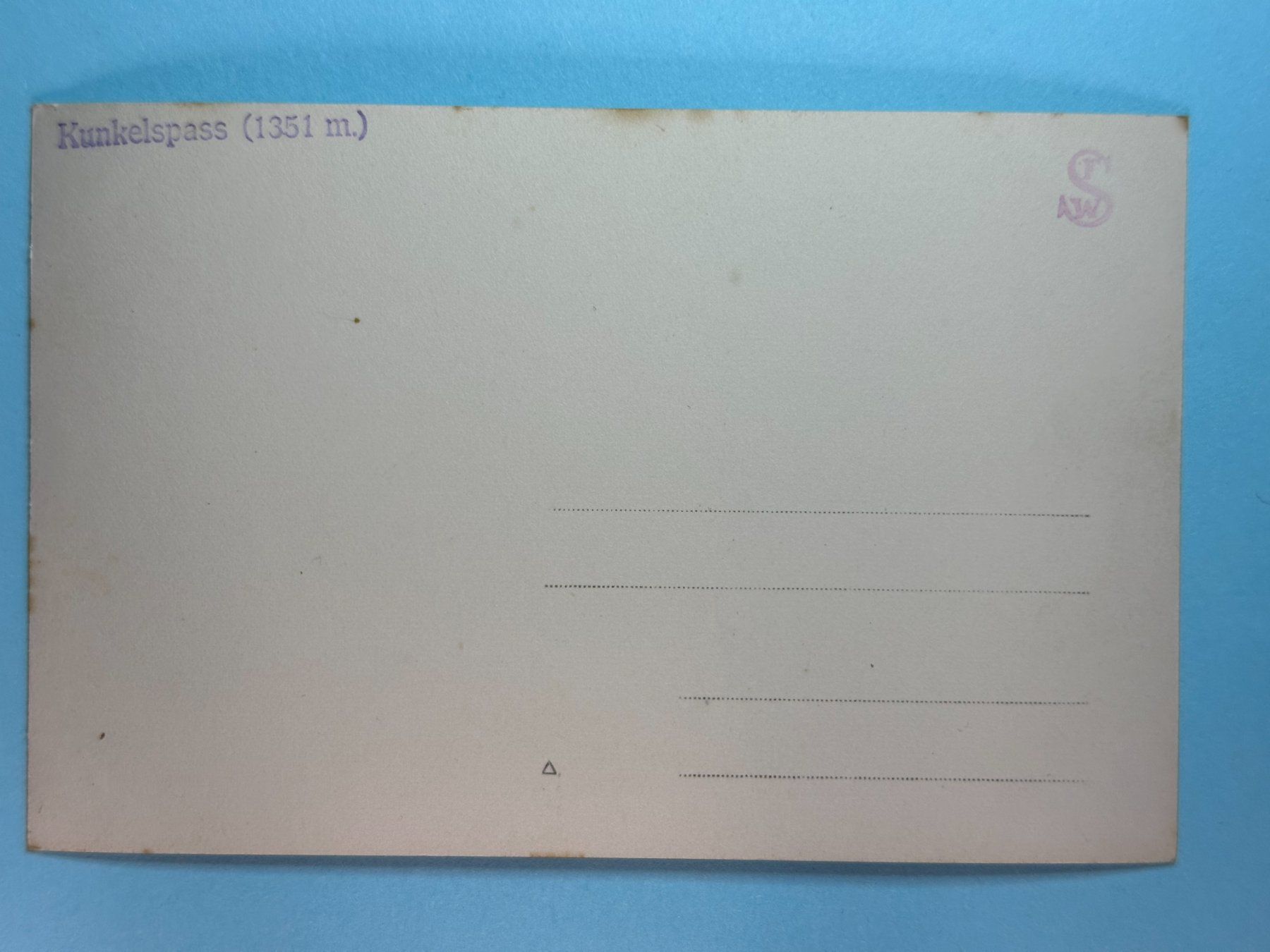 Cartes postales: Kunkelspass – D'occasion à Steg VS par danwer74 1