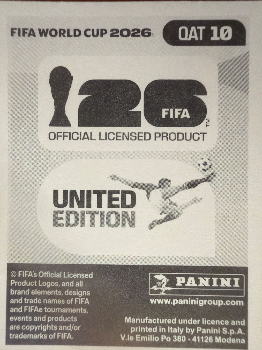 Panini Carte collezionabili: Panini QAT10 – Nuovo (secondo la descrizione) da Susten venduto da Rechnun 1