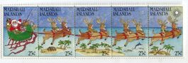 Briefmarken "Weihnachtsmann". Marshallinseln