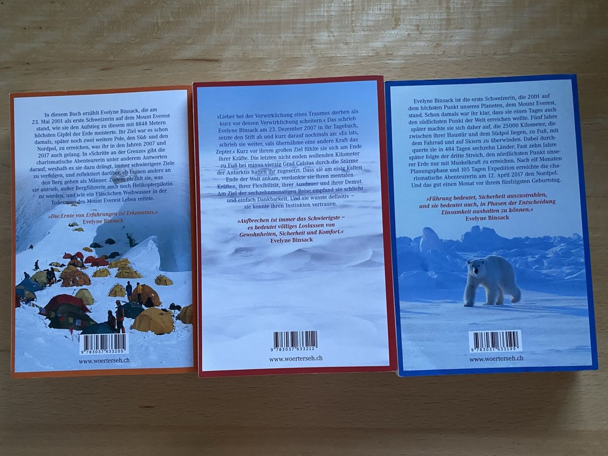 Libri: 3 Bücher von Evelyne Binsack – Usato da Schwarzenburg venduto da Michellu 1