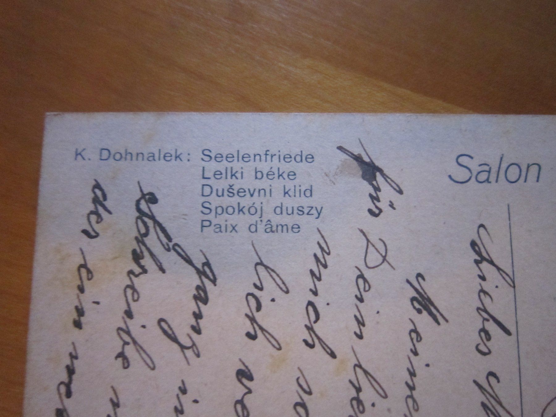 Cartoline postali: No 5 Postkarte Seelenfriede 1920 – Usato da Gordola venduto da Polentaefung 2