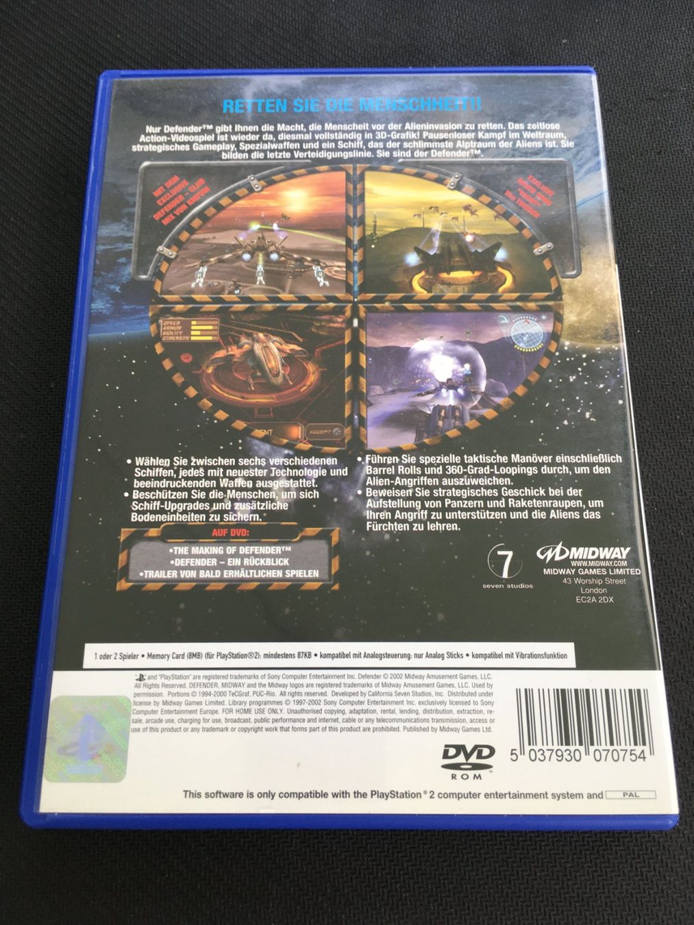 Sony Spiele: Defender for all mankind - PS2 / Playstation 2 – Gebraucht aus St.Gallen von Punktchen01 1
