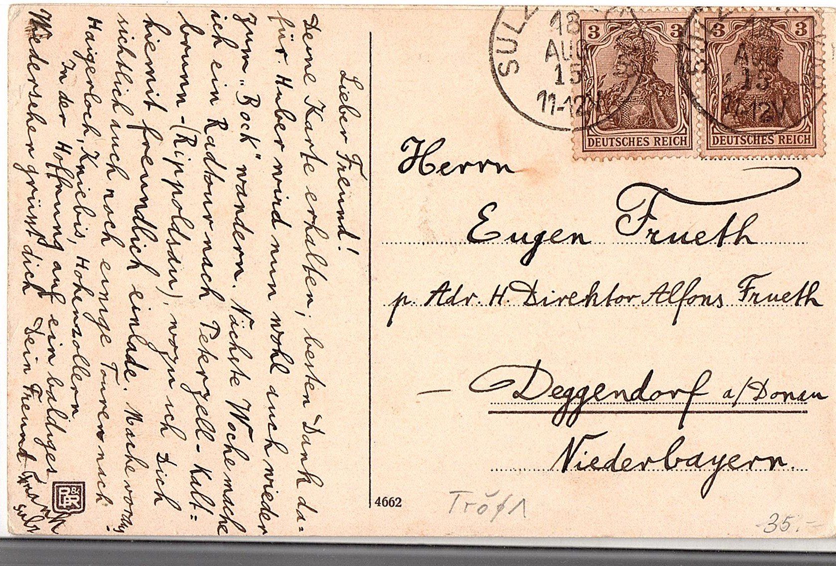 Cartoline postali: Ansichtskarte 1. Weltkrieg Militär "Zum Sturm" – Usato da Mörschwil venduto da aik_x8mc 1