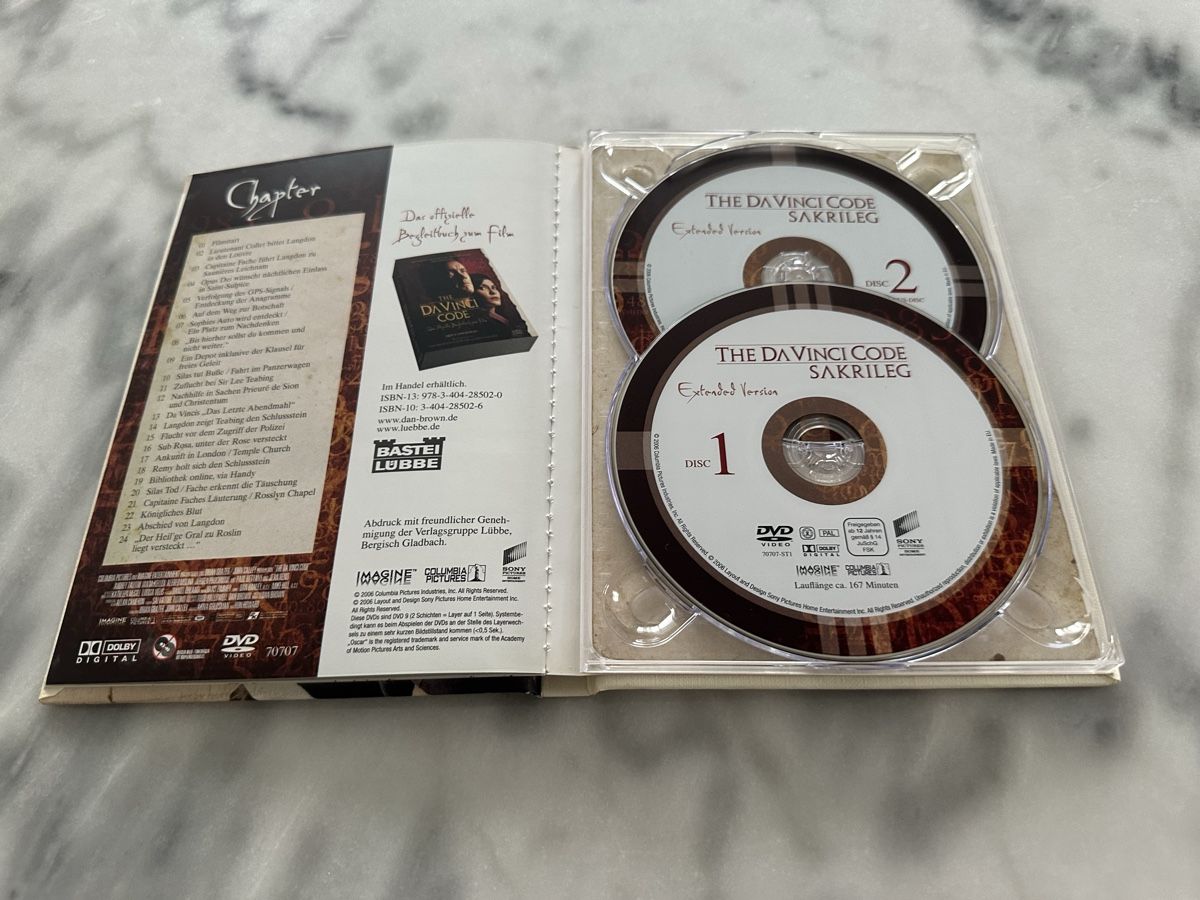 Tutti i DVDs: Da Vinci Code Sakrileg DVD Extended Version TOP Zustand! – Usato da Bülach venduto da Chati_ 2