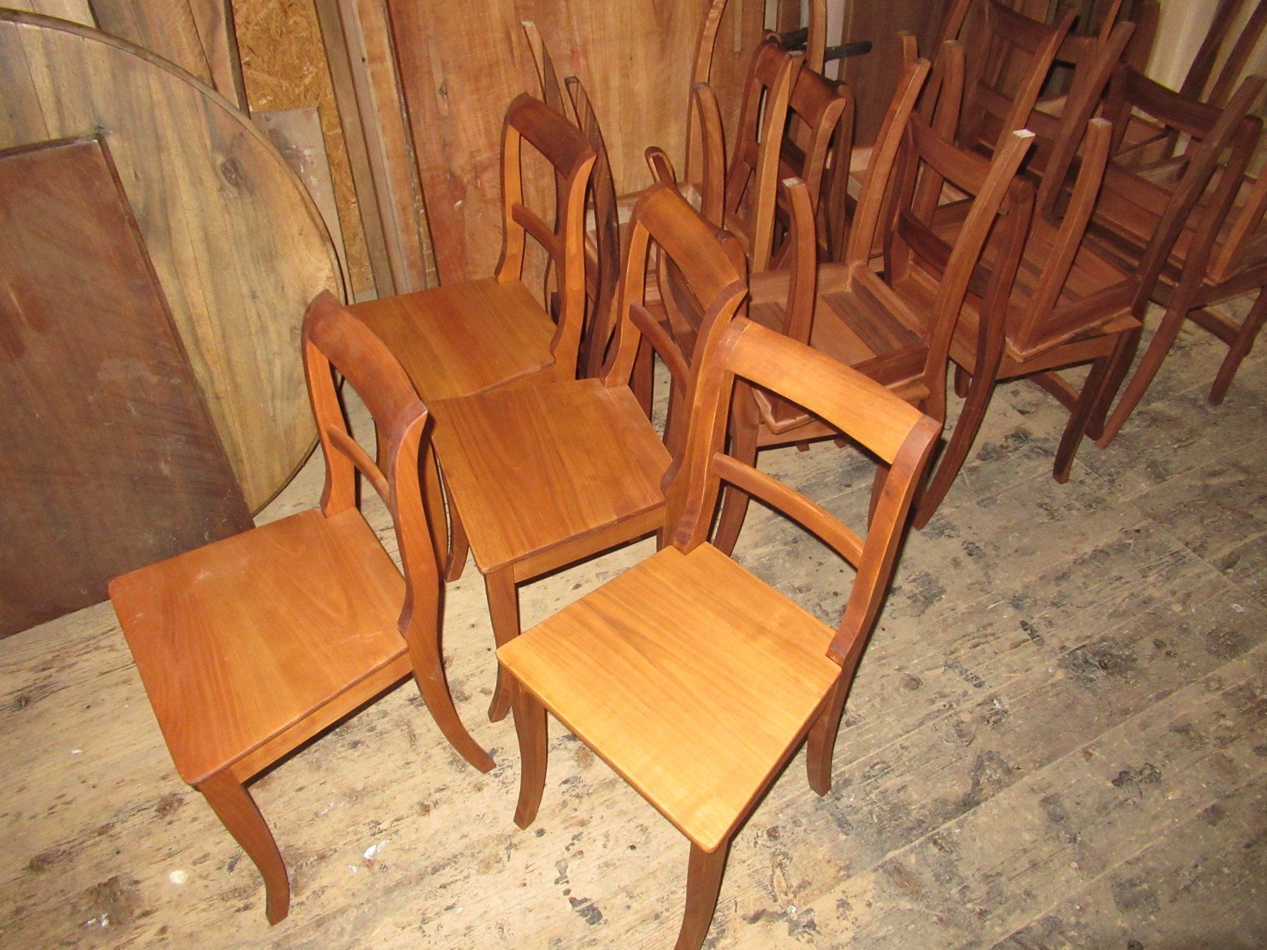 Sedie: 4 gl. Biedermeier Stühle (Kirschbaum) – Nuovo (secondo la descrizione) da Berg SG venduto da Pizza58 1