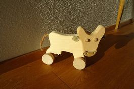 Holzkuh al Deko oder Spielzeug