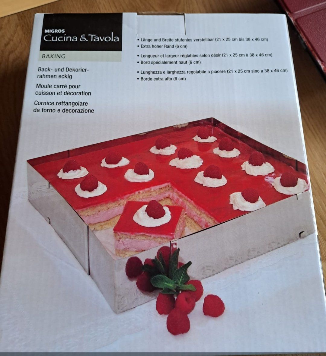 Migros Teglie da forno: Back- und Dekorierrahmen eckig (NEU) – Nuovo e nell'imballaggio originale da Schöftland venduto da sil_bn9x