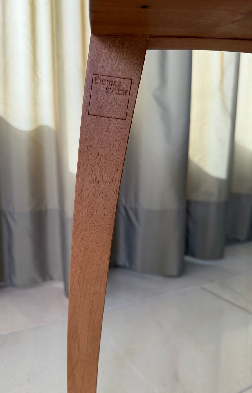 Set di tavolo e panche: Thomas Sutter: Edle Leder Eckbank mit Tisch & Stühlen – Usato da Abtwil SG venduto da Philemon08 4