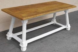 Massivholztisch auf Shabby Chic Unterbau
