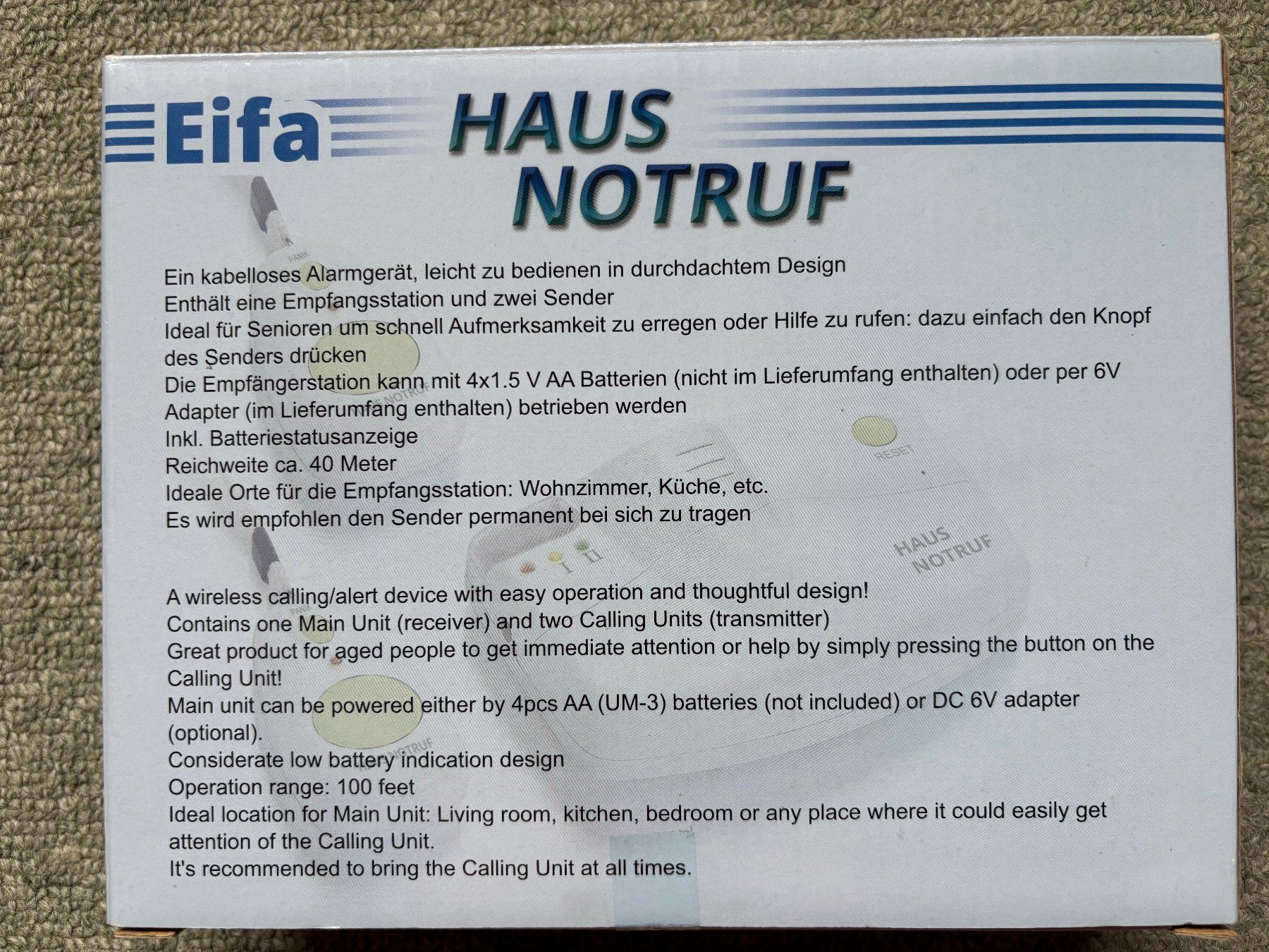 Sistemi d'allarme: Haus Notruf – Usato da Sissach venduto da Jan57 2