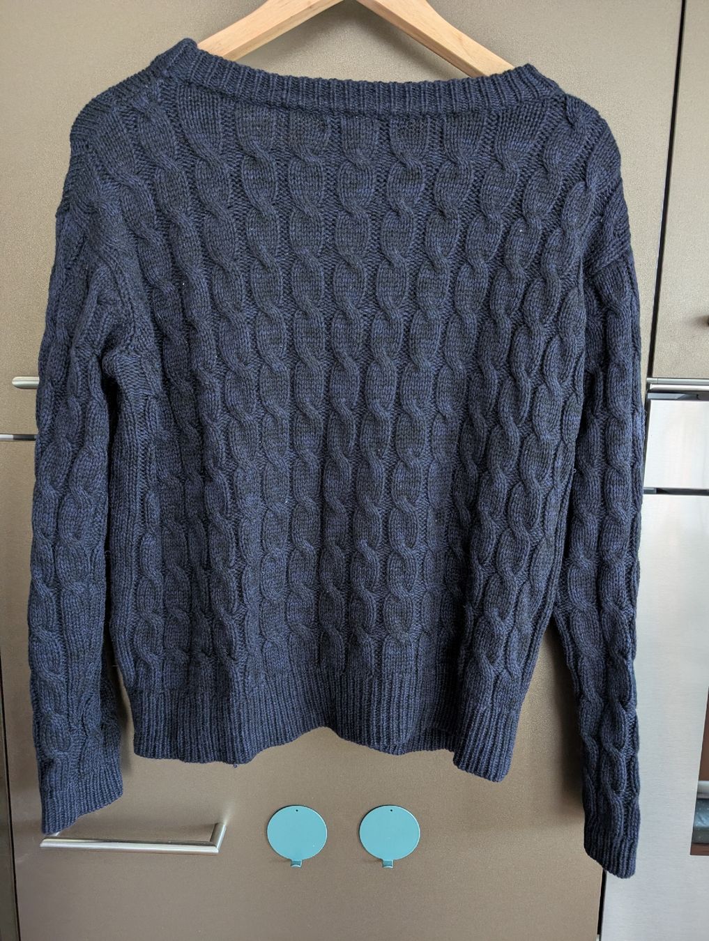 Sandro Maglioni & Felpe: Sandro Pullover Zopfmuster dunkelblau Grösse 2 – Usato da Zürich venduto da binacora 2