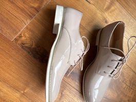 Lack Halbschuhe altrosa Gr 40