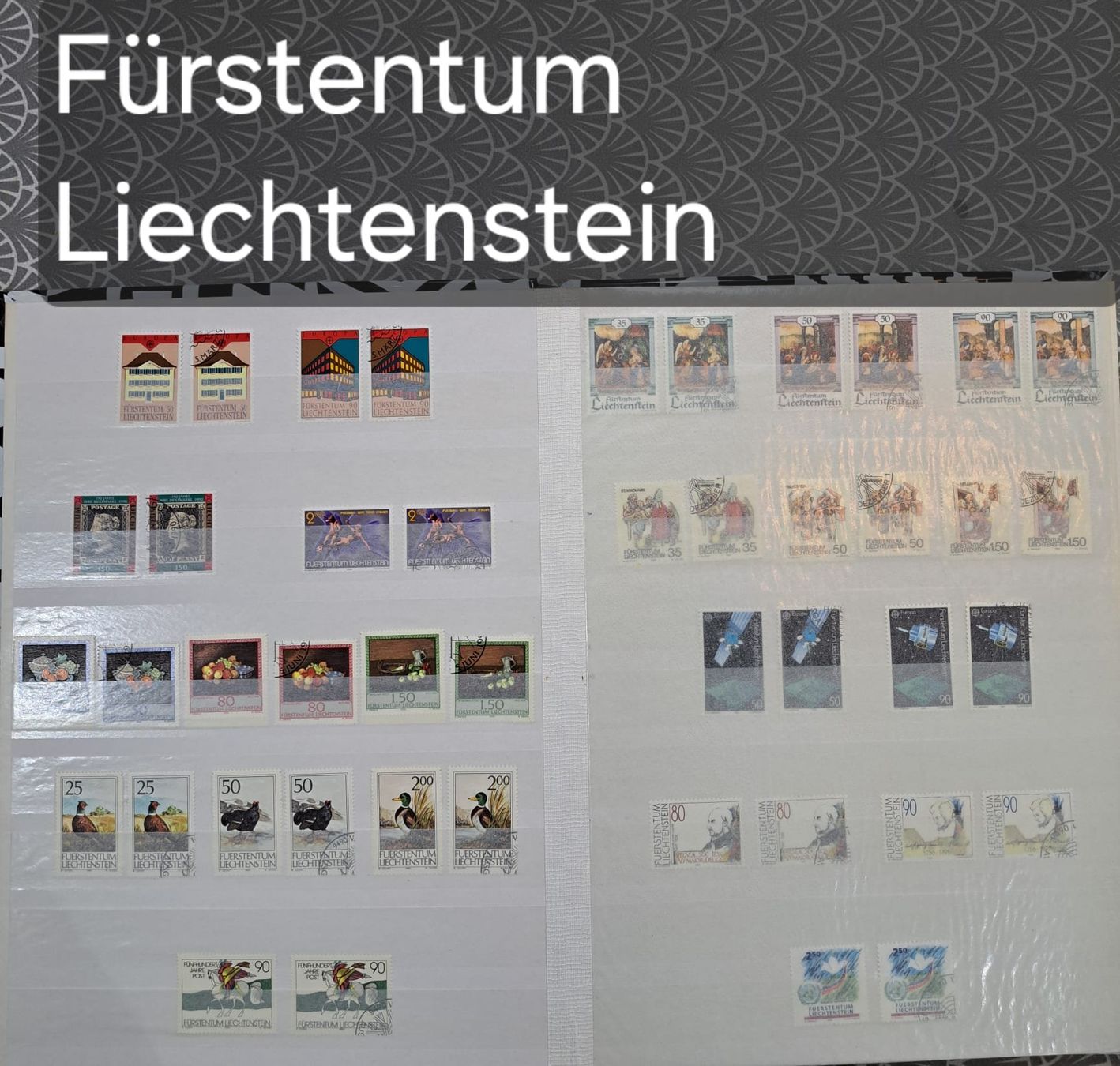 Album: Liechtenstein Briefmarken Sammlung mit ungestempelten Marken – Usato da Kerzers venduto da Hubihifi