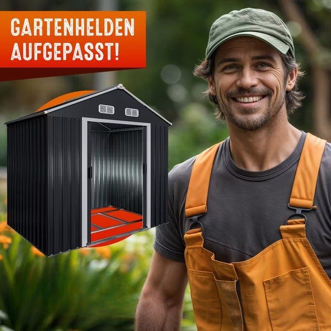 Gartenhaus für Geräte und Werkzeuge 196x132x188cm (innen) 4
