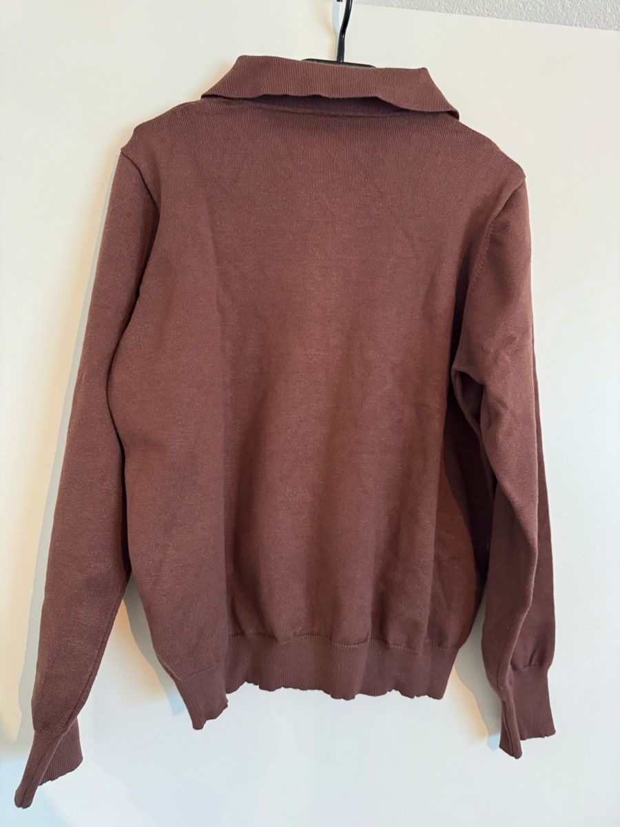 Maglioni & Felpe: Pull en maille marron avec col et boutons, taille L – Nuovo (secondo la descrizione) da Montagny-la-Ville venduto da aur_k9y6 1