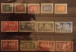Nr. 262-74, PAX Satz 1945, postfrisch Kt. 500.-