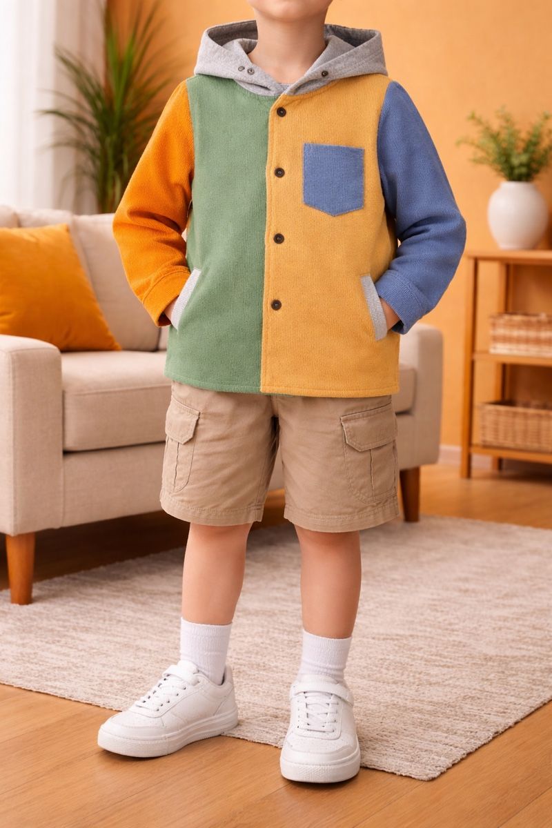 Camicie, T-shirt & Polo: CHEMISE À CAPUCHE ENFANT MULTICOLORE – Nuovo (secondo la descrizione) da Lausanne venduto da mar_6snp