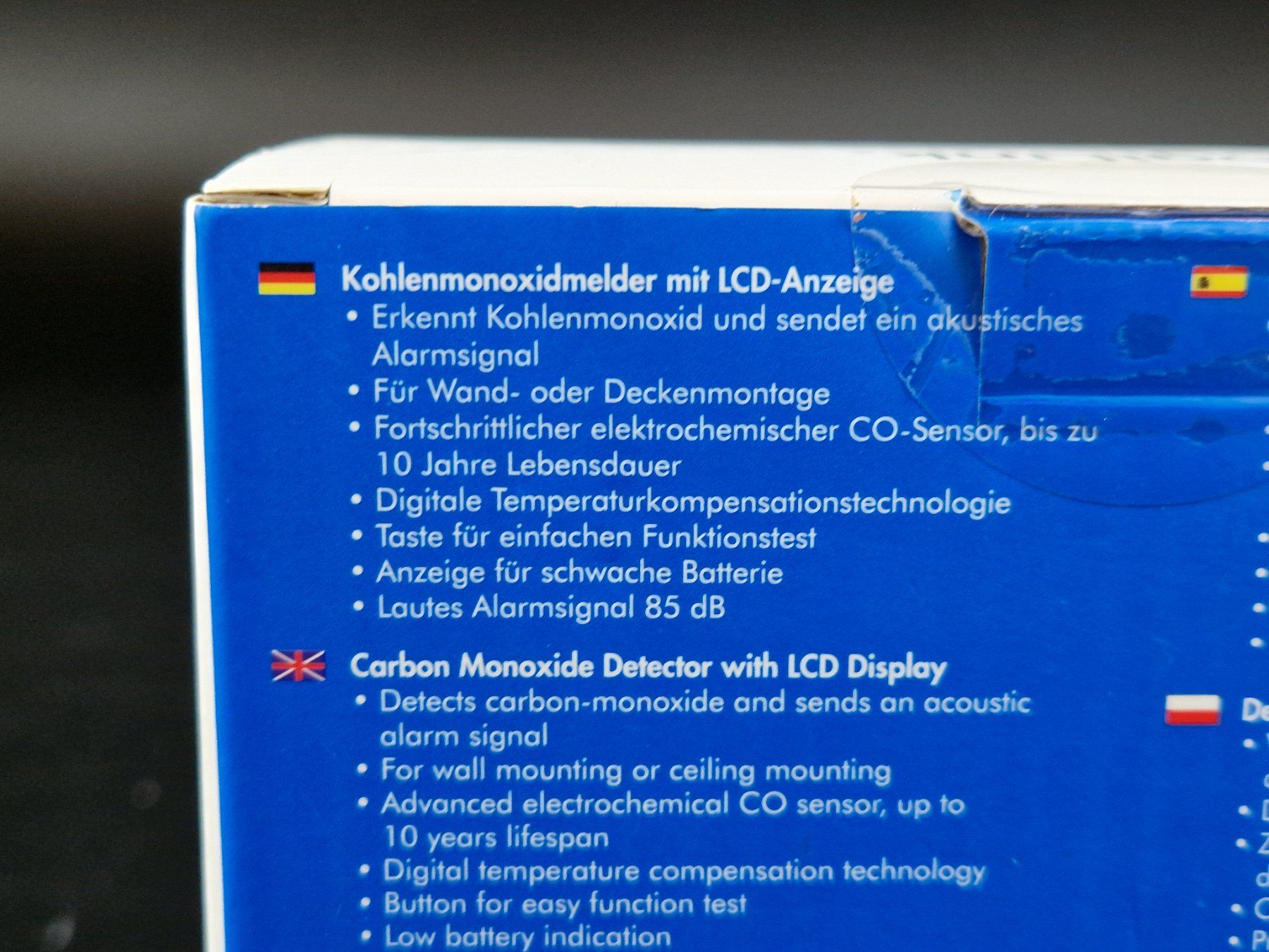 Sistemi d'allarme: Kohlenmoxidmelder LogiLink – Usato da Muhen venduto da Restwert_Muhen 3