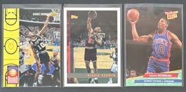 NBA Dennis Rodman 1992-1996 3 card lot Bulls Pistons Spurs