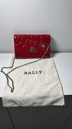 Bally patent leather crossbody bag