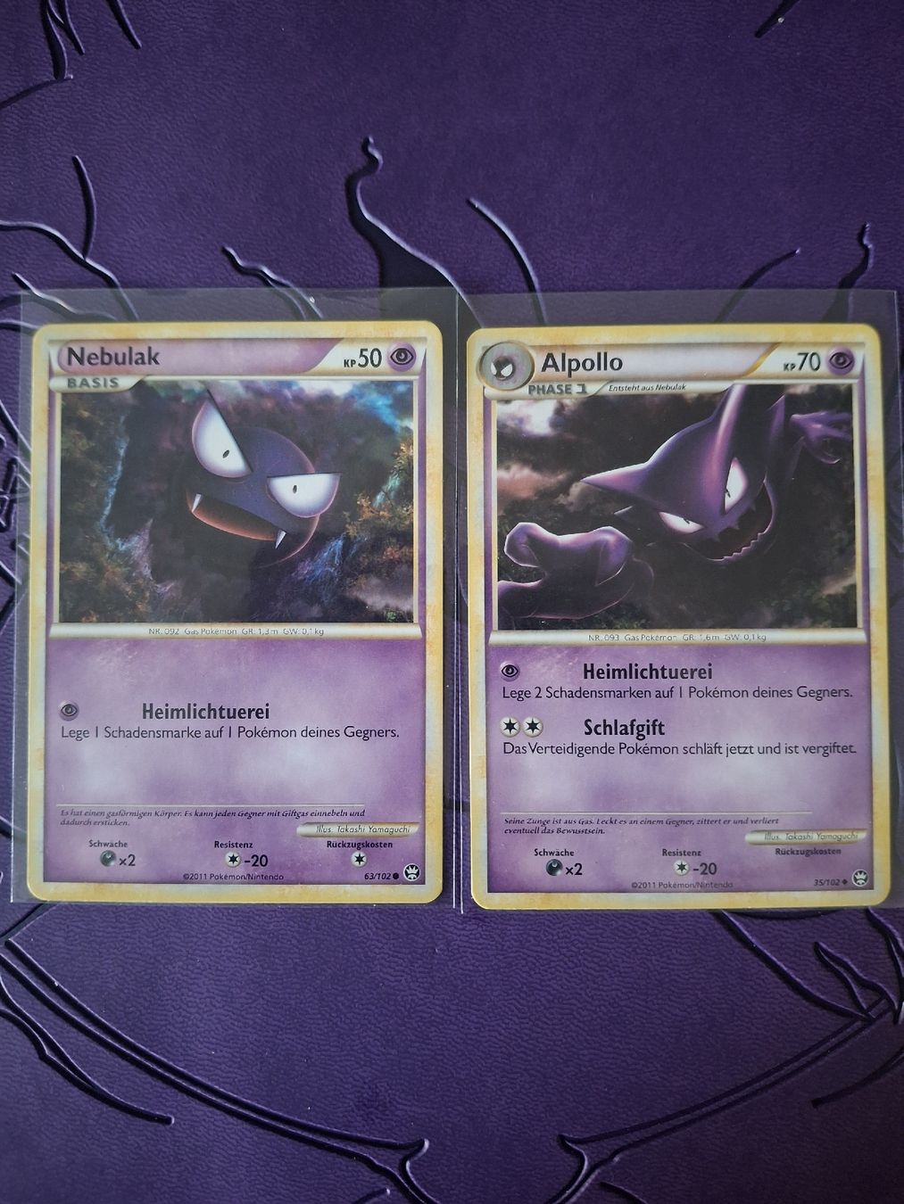 Pokémon Cartes à collectionner: Alpollo und nebulak – D'occasion à Münsingen par ama_9cdk