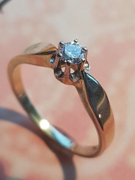 Anelli: Solitär - Verlobungsring mit 1 Brillant – Nuovo (secondo la descrizione) da Unterägeri venduto da Altgoldschmuck 5
