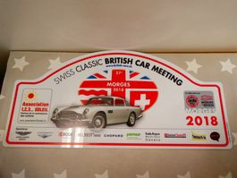 Schild Swiss Classic British Car Meeting 2018 Morges