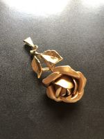 Anhänger goldige Rose