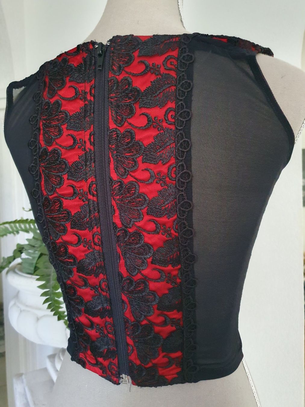 Altra biancheria intima: Gothic Corsage rot/schwarz "Made in London" – Usato da Münsingen venduto da BlackTears-3 4