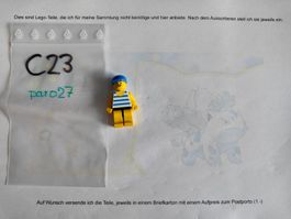 Legofigur Paradise   par025	 Horizontal Blue and Light  /C23