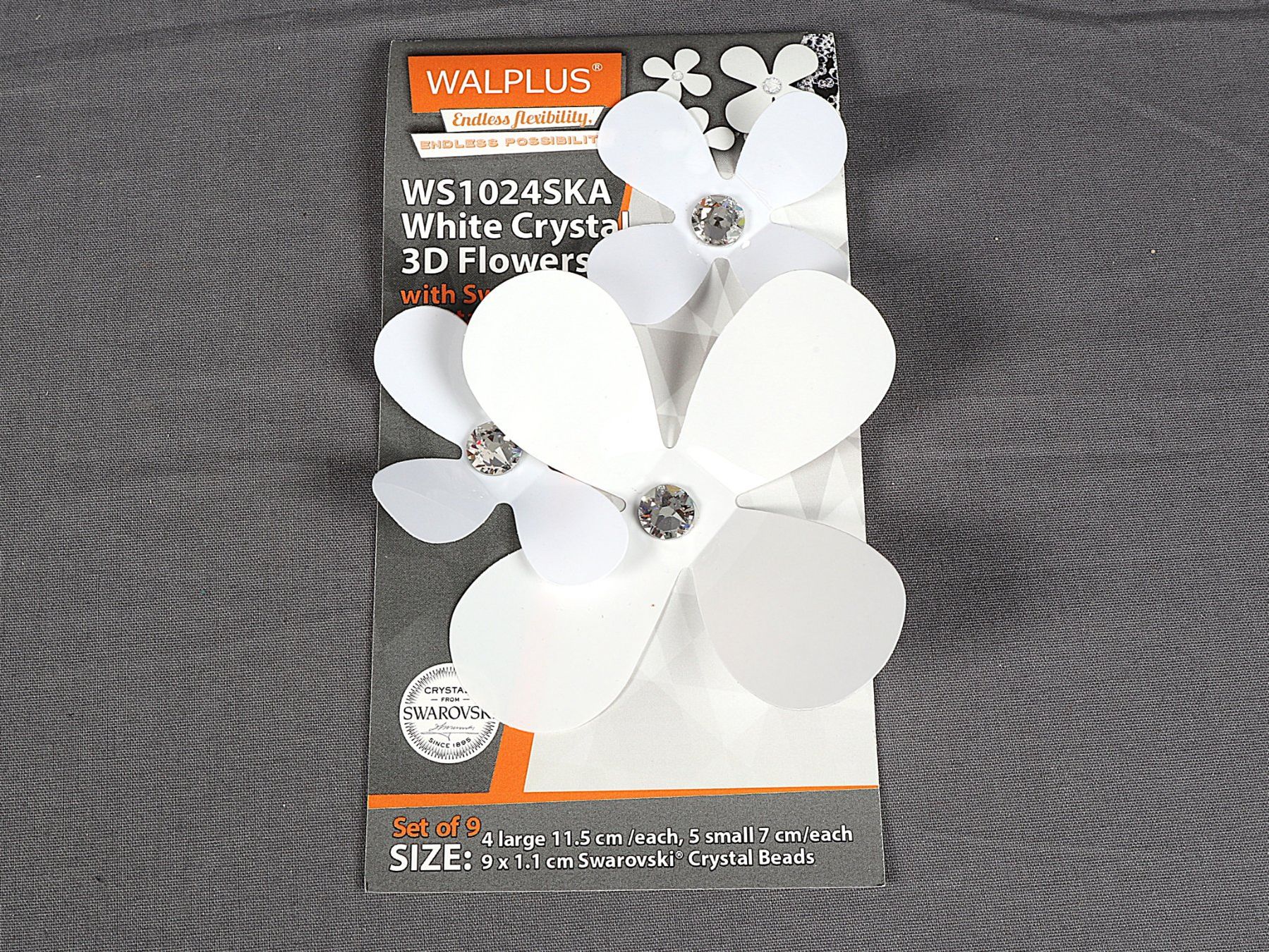 Alle Dekorationen: WALPLUS White Crystal 3D Flowers – Neu (gemäss Beschreibung) aus Steinen von Restwert_Steinen 1