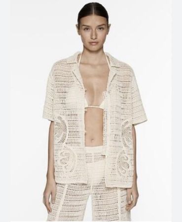 OYSHO Crochet Knit Two-Piece Set – NEW with Tags – Size L
