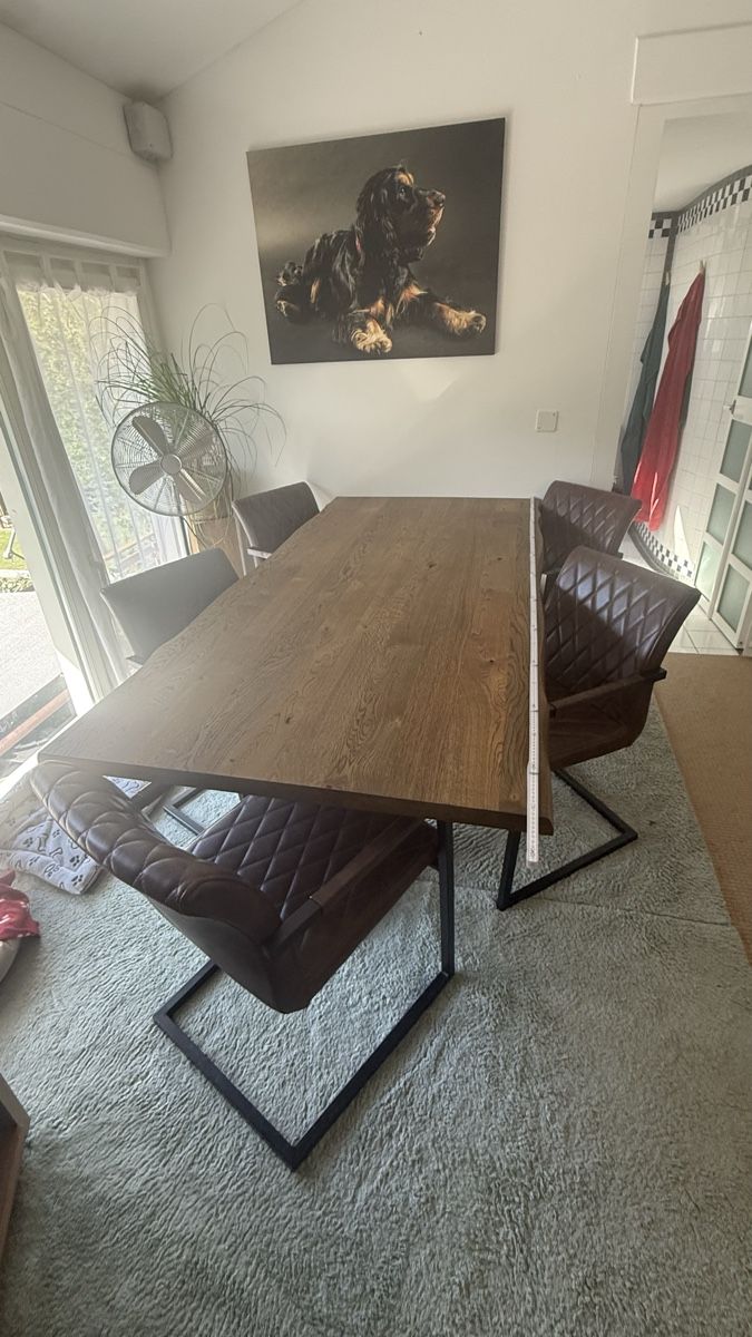 Pfister Tische: Esstisch plus 6 Freischwinger – Gebraucht aus Steg im Tösstal von Beckerbande