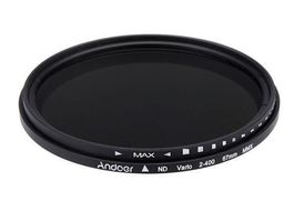 VARIABLER ND-FILTER 67mm - ND2 BIS ND400 - DSLR FILTERRING