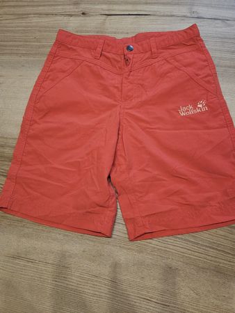 Jack Wolfskin Shorts rot Grösse 140 guter Zustand