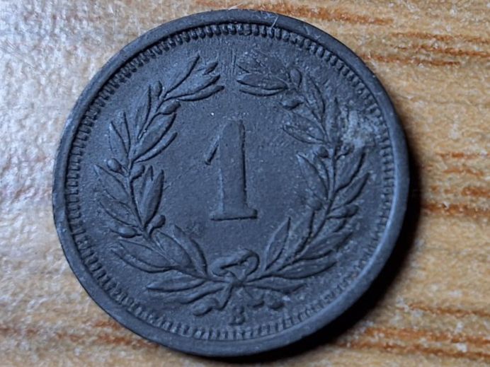 Toutes les monnaies: 1 Rappen 1945 - Selten! – D'occasion à Münchenstein par purbach1 1